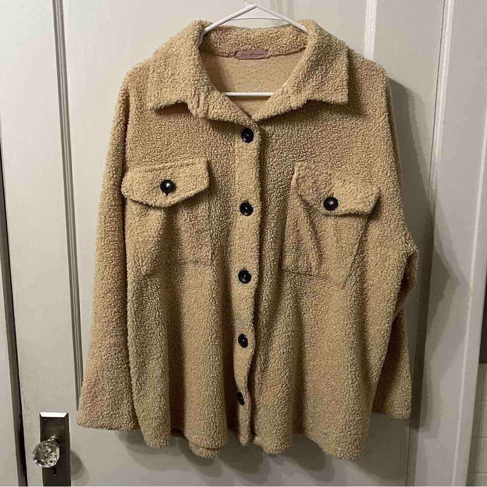 Teddy button up